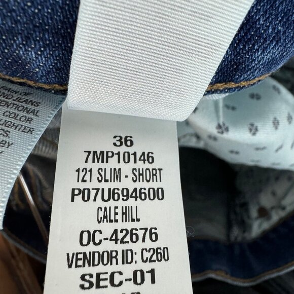 Lucky Brand 36x30 Mens Straight Fit Cotton Blue Denim Jeans - Picture 10 of 10